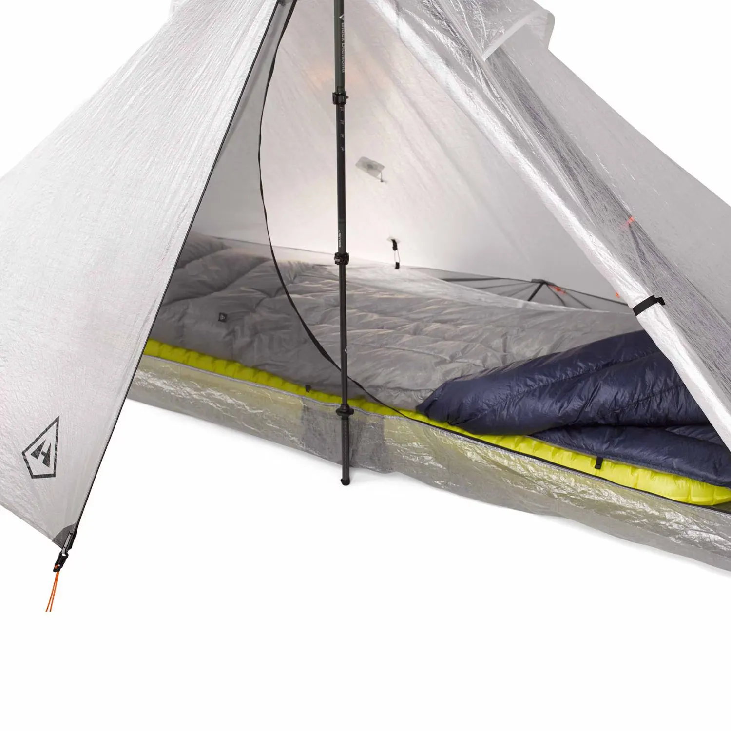 Trekking pole required; not included